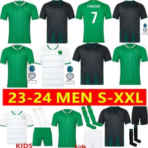 2024 Irland Home Green Soccer Trikots Kit Doherty Duffy 23 24 Nationalmannschaft White Tops Tee Egan Brady Keane Hendrick McClean Ferguson Football Shirt Männer Kinder Anzug Anzug