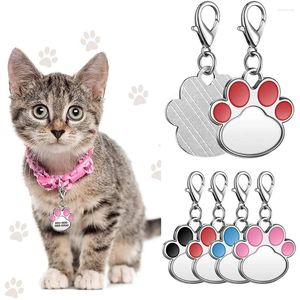 Tag de cachorro 20pcs sublimação em branco Tags de gato pendente Gifts DIY Pet personalizado para cães gatos colares de animais de estimação