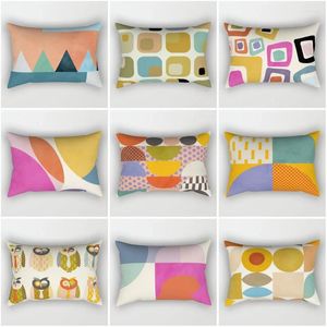 Pillow Decorative Home Throw Cover Sofa Nordic Abstract Geometric Creative Yellow