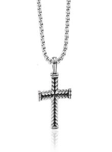 Classic Jewelry Women Pendant Chain Cross Necklaces Necklace Men 18k Gold Diamond Fashion Long Chains Punk 50cm6252414