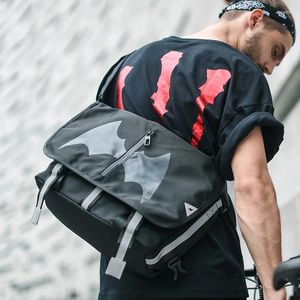 Day Packs Fashion Bat Pattern Large Capacity Men Bicycle Messenger Bag Boys Skateboard Laptop Sports Bags Teenager Sport Shoulder