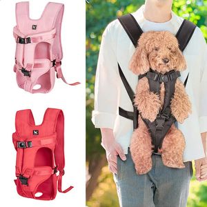 Mochila de mochila para animais de estimação Backpack portátil para cães gato gato de ombro duplo s bolsa de cachorro de viagem 240423