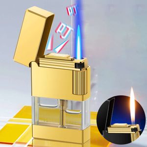 Blue Fire Conversion Open Flame Metal Lighter Can Be Laser Engraving Custom Lighter