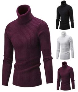 Turtleneck män tröja jul bomull manlig vinter pullover sköldpadda nacke män039s jumper vita mens stickkläder pull homme tröjor4585348