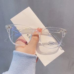 Classici occhiali per computer trasparenti Frame di donne uomini anti -blu Blocco lenti ottiche maschi 240425