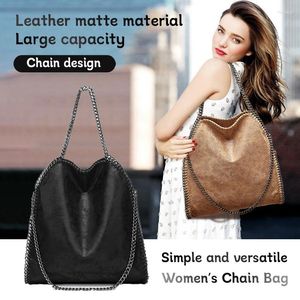Сумки для плеча женская сумка складная цепь с большой способностью одиночная сумочка женщина мода Европейская и американская женская