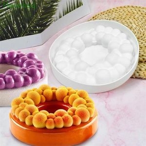 Baking Moulds Round Cake Molds 7 Inch Bubble Ring Mousse Silicone Mold DIY Chocolate Accessories Decorating Tools