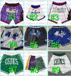 Basketball shorts Men S3xl JUST DON Edition Retro Mesh Team name Stitched Pocket Stitch City Teams Names Year Id Tags 011396937