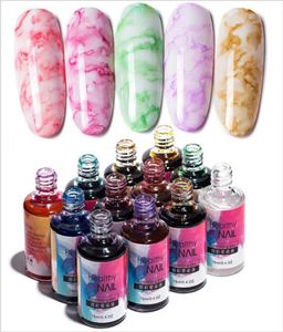 12 Colors 15ml Blossom Nail Blooming Gel Polish Watercolor Marble Nail Ink Magic Blooming Gel4117023