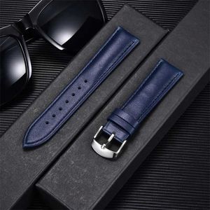 Watch Bands Calfskin Leather bands Replacement Accessories Men Women Wrist Band 14mm 16mm 18mm 20mm 22mm es Straps H240504