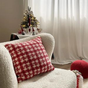 Kissenbedeckung Red Velvet Herbst- und Winter Weihnachten festliche Jahr Case Home Decorative Pillows