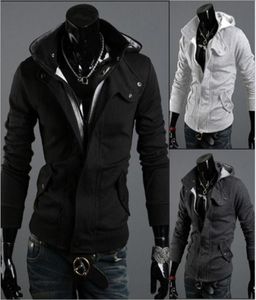 New moda Men039s Casual Cardigan Jacket Casal Man Outerwear Roupas 212 preto cinza escuro cinza claro1192872