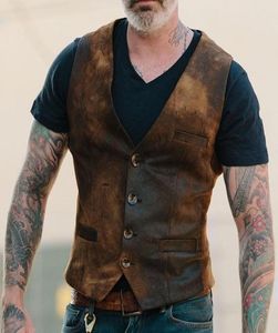 Vintage -Anzug Vest Männer Marke Retro Herren Ärmel und Weste Gilet Homme Casual Slim Fit Gentleman Business Cowboy Westen 3xl 2011069671550