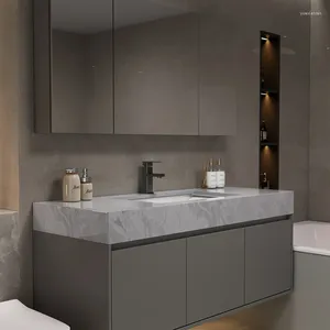 Rubinetti del lavandino del bagno semplice moderno mobile in marmo moderno