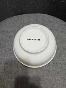 Bowls Booweevil家庭の多機能真っ白なセラミックボウル