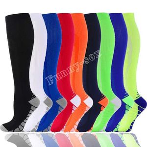 Socks Hosiery Fitness Nurse Jump Rope Fitness Calf Socks Muscle Unisex Compression Socks Outdoor Sports football Pressure Socks Y240504