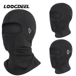 Loogdeel Cycling Balaclava unisex andningsbar is Silk Motorcykel Ridning Sport Face Mask Neck Protect Summer Sunscreen Headwear 240504