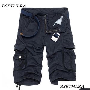 Men'S Pants Bsethlra New Men Summer Work Short Camouflage Military Brand Clothing Fashion Mens Cargo Shorts 29-40 Q190427 Drop Delive Dhehp