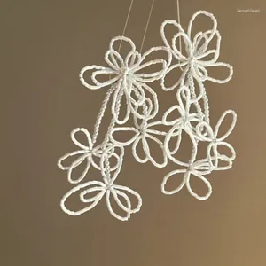 Dangle Ohrringe Perle Blume Quasten 2024 übertriebener eleganter Stil Schmuck im Stil des Stils für Frauen