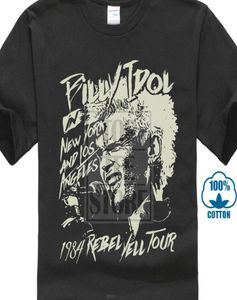 Billy Idol New York And Los Angeles 1984 Adult T Shirt Punk Rock Music3564992