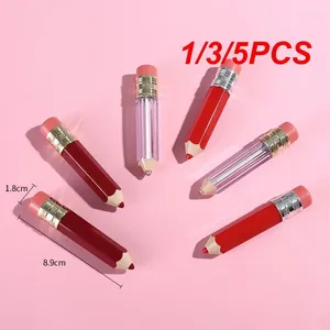 収納ボトル1/3/5pcs 3.5mlペンシル形状空のリップグロスチューブプラスチックチューブリップスティックミニサンプル化粧品コンテナDIY