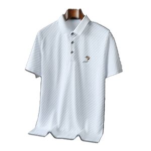 Herrpolo skjorta herr sport mode häst t-shirt casual herrgolf sommarpolos skjorta broderi high street hip hop trend bästsäljande kort ärm G10