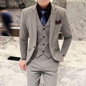 The Mens Threepiece Suit Casual Party Business Shows Honorable 240430