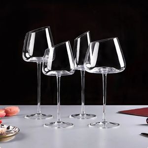 4/2/1pc High-End Long STEM Goblet Red Wine Glass Cup Kitchen Tool Champagne Bordeaux Bourgogne Wedding Party Gift Glassware 240429