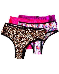 3st Sexiga trosor Satin Calcinha Women Boxers Womens Boxer Shorts Sexiga underkläder Underkläder Kvinnor trosor för kvinna Ladies4024259