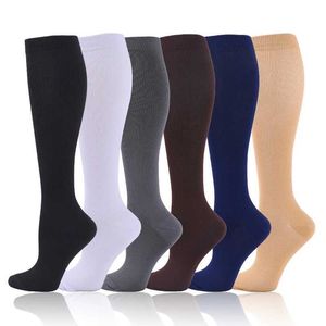 Socken Strumpfkompressionsstrümpfe Blutkreislauf-Promotion Schlankung Kompressionssocken Anti-Fatigue bequeme feste Farbsocken YSZ03 Y240504