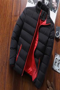 Men039s Jackets fashion high collar solid color thick cotton casual windproof jacket2243371