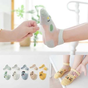 Kids Socks Childrens ultra-thin summer socks for boys and girls cute animal socks for babies cartoon breathable stockings Y240504