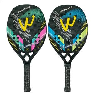 Kolekcja Beach Tennis Racket 3k Camelwin Full Fibre Rough Surface Rayme Outdoor Sport Ball Racket dla mężczyzn Kobiety 240430