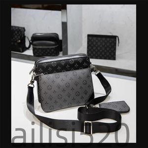 2023 Hot Fashion Mens Print Counter Facs Man Manine Leather Beathercases Bolsas Messenger Bag Bag Wedding Brust Business Crossbody Bagcs