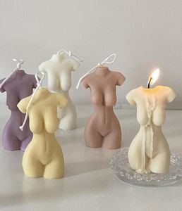 Craft Tools 3D Art Body Candle Mold Female Perfume Plaster Silicone Fragrance Making Wax Mould Soap Decor8411045