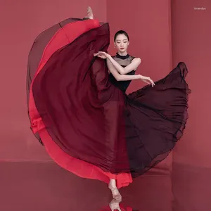 Stage Wear 720 Degree Practice Chinese Folk Dance Costume For Women Hanfu Prom Flamenco Large Swing Dress Tibetan Clothing