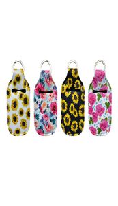 Hand Sanitizer Holder Mini Bottle 30ml Keychain Customized Cute Printing Hand Soap Bottle Holder Travel Size Bottle Holder3983469