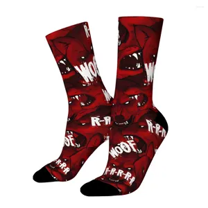 Men's Socks Angry Wolfs Street Arts Straight Male Mens Women Spring Stockings Polyester Hip Hop