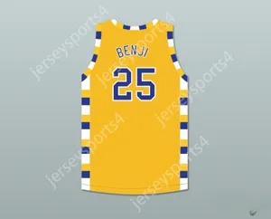 Anpassade Nay Mens Youth/Kids Ben 'Benji' Wilson 25 Simeon Career Academy Wolverines Yellow Gold Basketball Jersey Top Stitched S-6XL