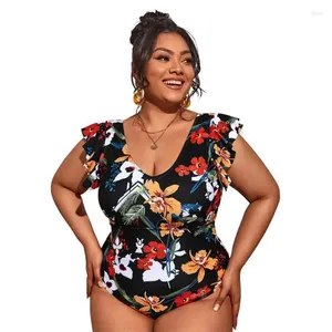 Kvinnors badkläder 2024 Kvinnor Swimsuit One Piece Plus Size Push Up STORA BIG PLUSSIZE SWIMMING SUITS Beachwear Bathing