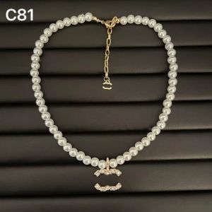 New Charm Womens Pearl Necklace Pendant Necklace Designer Brand Gold Love Necklace Classic Luxury Gift Autumn Vintage Design Jewelry for girlfriend Gifts