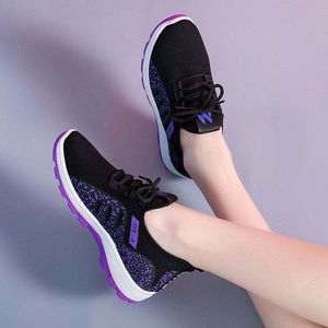 Trendy shoes summer new breathable women's sports shoes mesh shoes casual shoes low cut student women's shoes