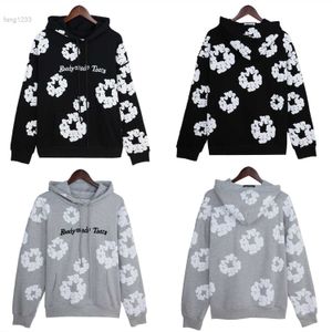 Chao Kapok Letter Brodery Craft Hoodie Long Pants Mens och Casual Sanitary