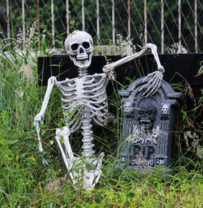 Halloween Prop Skeleton Full Size Skeleton Skull Hand Lifelike Human Body Poseable Anatomy Model Party Festival Decoration Y2010061298092