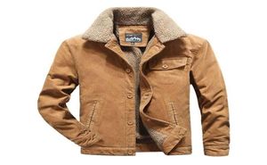 Men039sジャケットMcikknyMen Warm Corduroy Coats Fur Collar Winter Casuare Outwear Male Thermal3199755