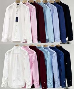 Designer Mens Casual Shirts Pony Paul Polos Tshirts Dress Big Horse Brodery Business Clothes Long Sleeve Slim Lapel Tees Size M-3XL Fashion Clothing 66555