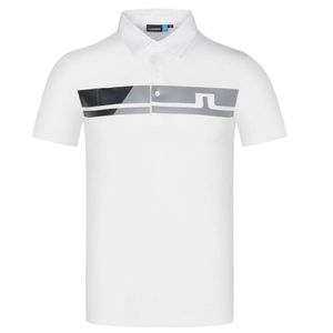 봄 여름 새 남자 짧은 소매 골프 티셔츠 화이트 또는 블랙 스포츠 옷 야외 레저 골프 셔츠 S-XXL 선택 무료 배송 295J