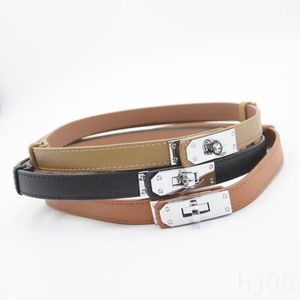 Jeans designer belts for women thin ceinture luxe woman belt skirt Cinturones De Diseno leather belt outdoor metal buckle smooth popular brown hg029 H4