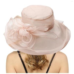 Cappelli larghi cappelli per cappello Cover collo da donna abito estivo fiore fiore doccia da sposa da sole spiaggia roll -up visor