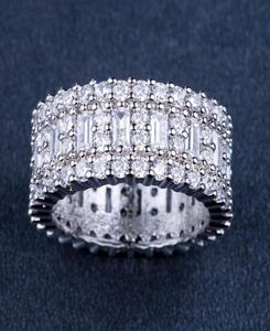 Victoria Wieck Neuankömmlinge Luxus -Schmuckkreis Ringe 925 Sterling Silber Prinzessin Topaz CZ Diamond Eternity LZ10576323683